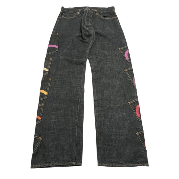 Evisu Multi Pocket Denim Jeans in Blue